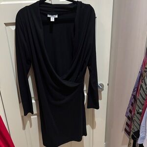 Flattering Black Maternity Dress